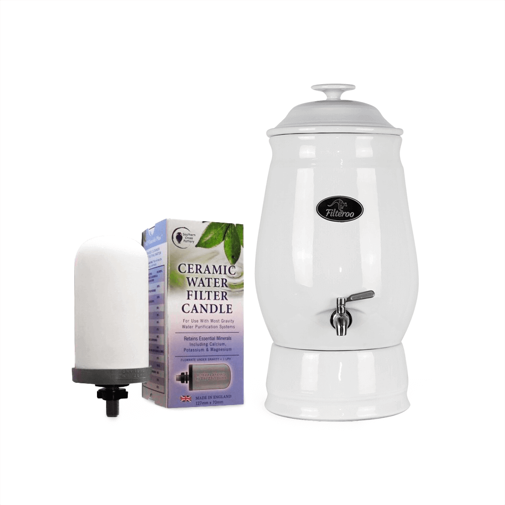 Filteroo® Joey 12L Gravity Ceramic Water Filter with Fluoride Removal