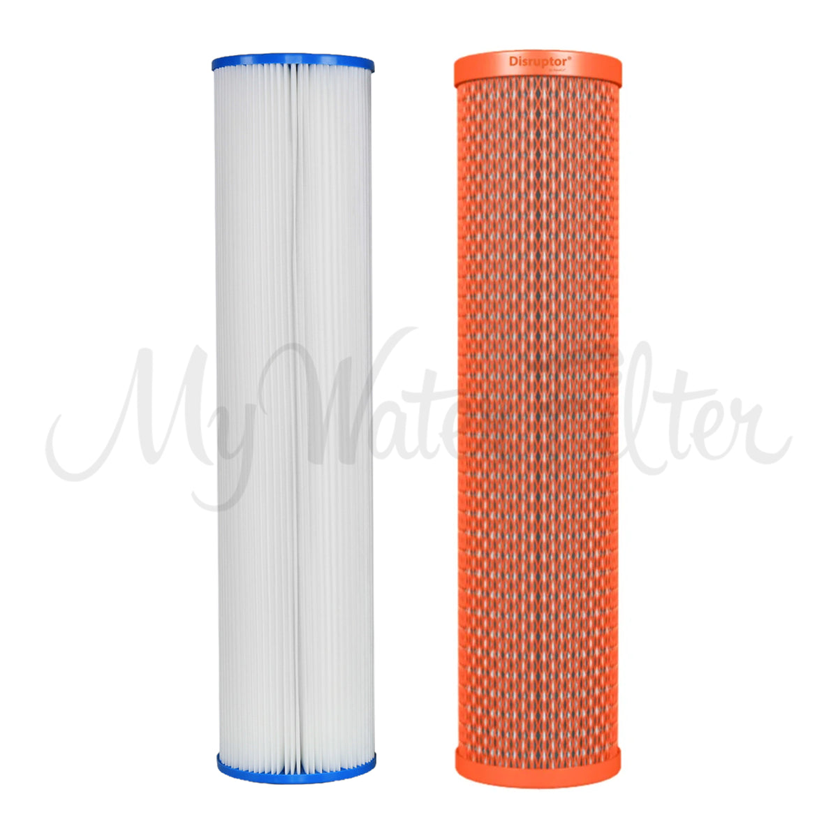 Replacement Cartridge Pack for MWF 20" x 4.5" Twin Big Blue Whole House Rain Water Tank Water Filter System with Disruptor with watermark