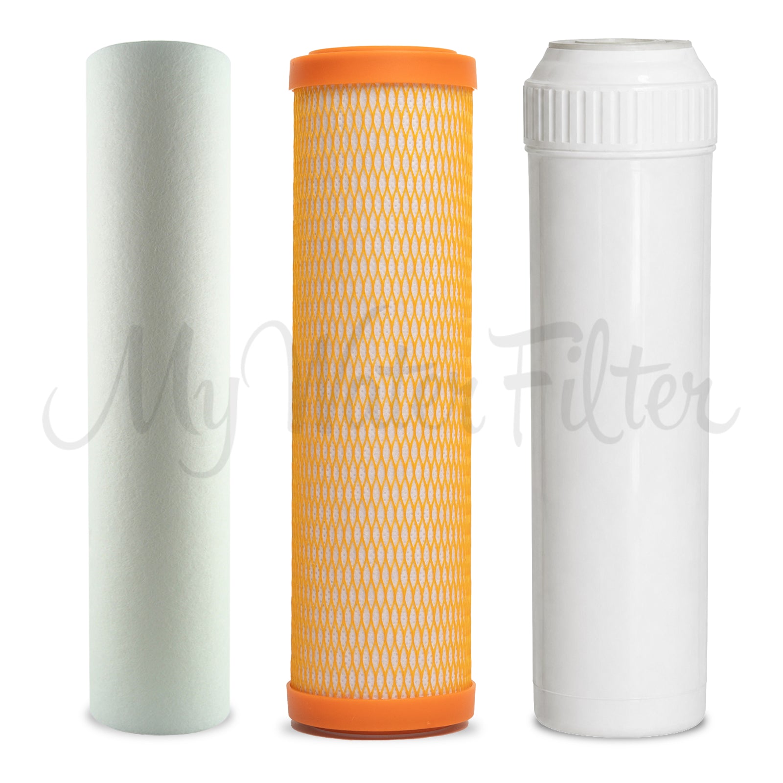 Replacement Cartridge Pack for Rain Water ULTRAPURE 10" Triple Benchtop/Under Sink Water Filter System with Alkaline & Sediment Protection with watermark