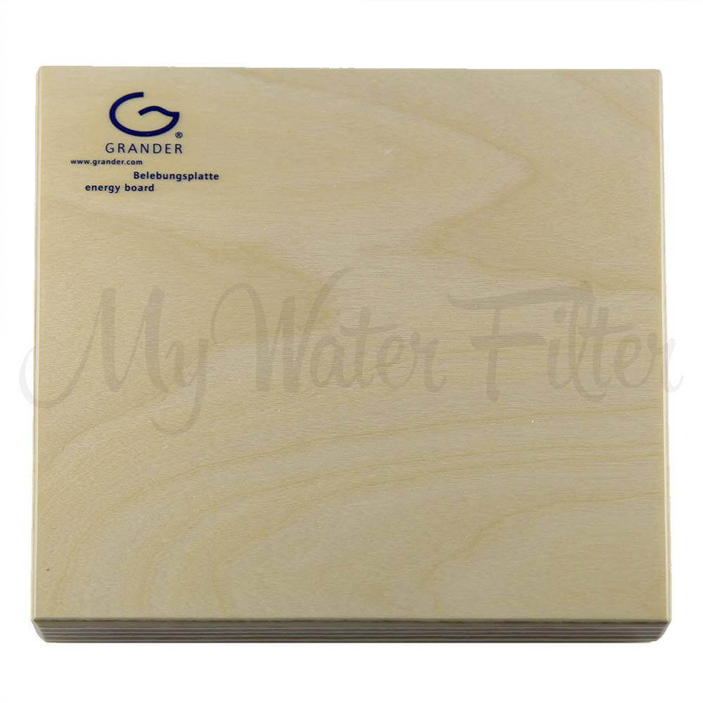 Grander Revitalising Board, a wooden energy board by Grander, featuring the Grander logo