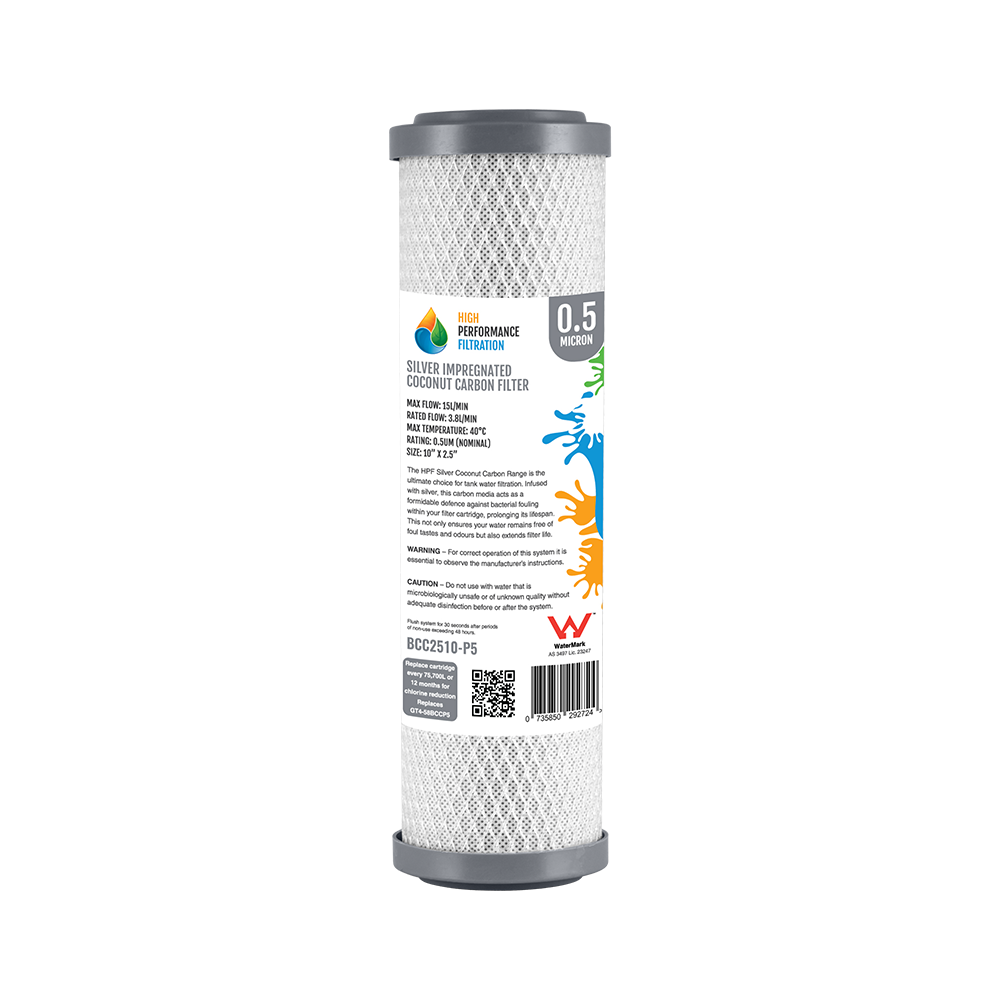 Triple Stage 10" Water Filter with Ultraviolet Light and pH Neutralisation for Untreated Water Cartridge Pack