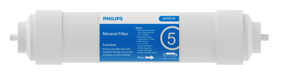 Philips AUT514 Post-RO Mineral filter replacement cartridge front view