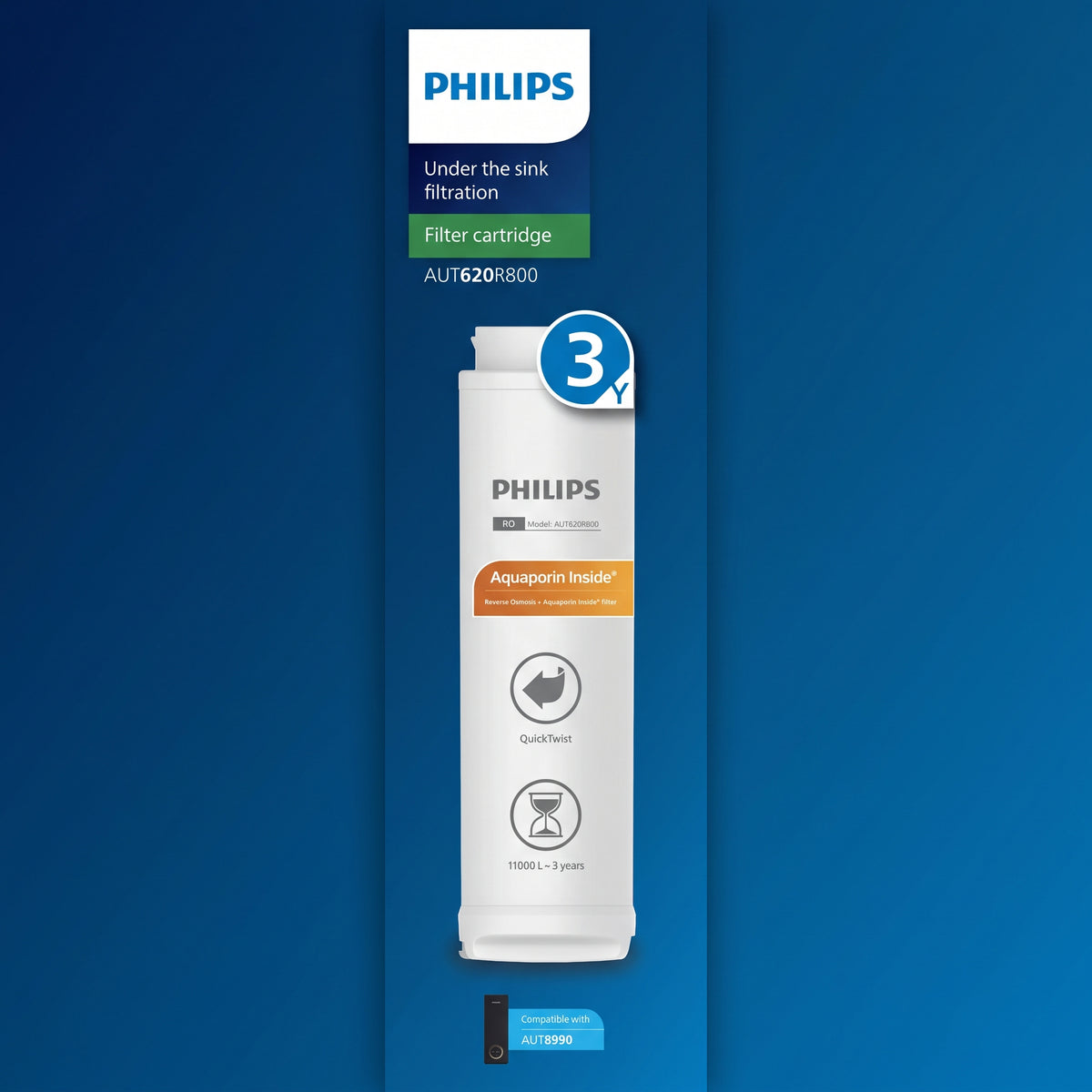 Philips Reverse Osmosis Pure Water Tap - Fast Flow AUT8990
