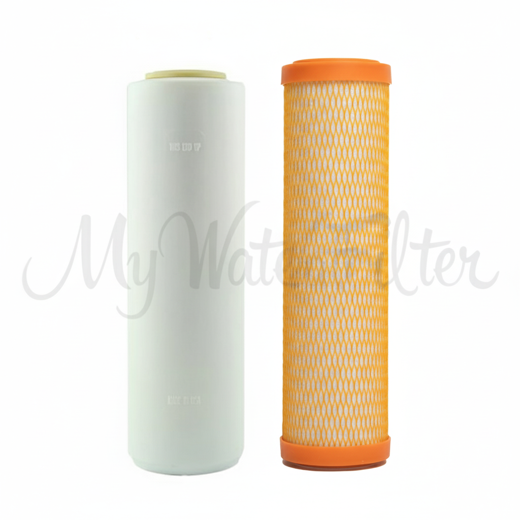Replacement Cartridge Pack for ULTRAPURE 10" Twin Benchtop/Under Sink Water Filter with Fluoride Reduction with watermark