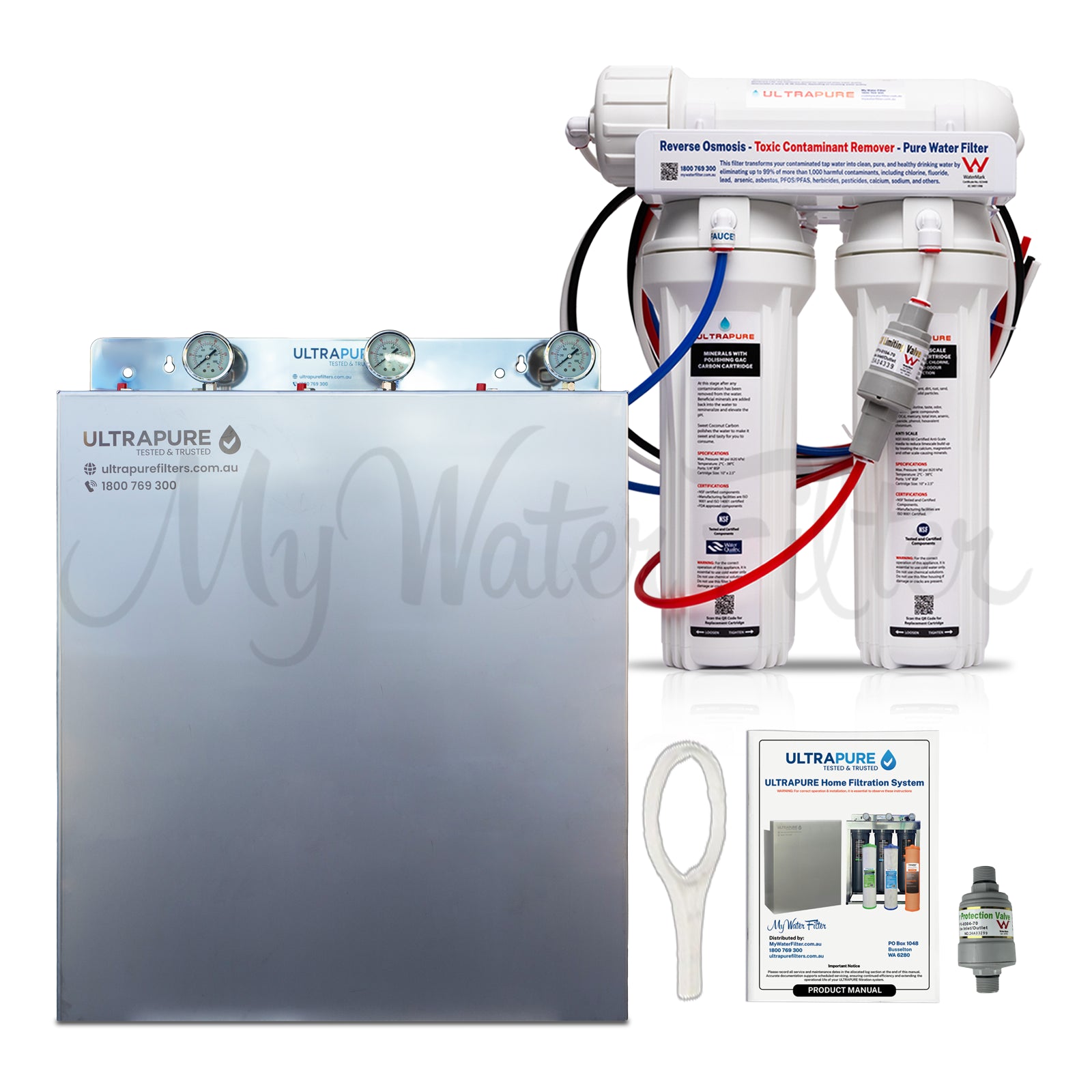 ULTRAPURE Hard Water Home Filtration System with Super Seal Cartridges with Housing watermarked