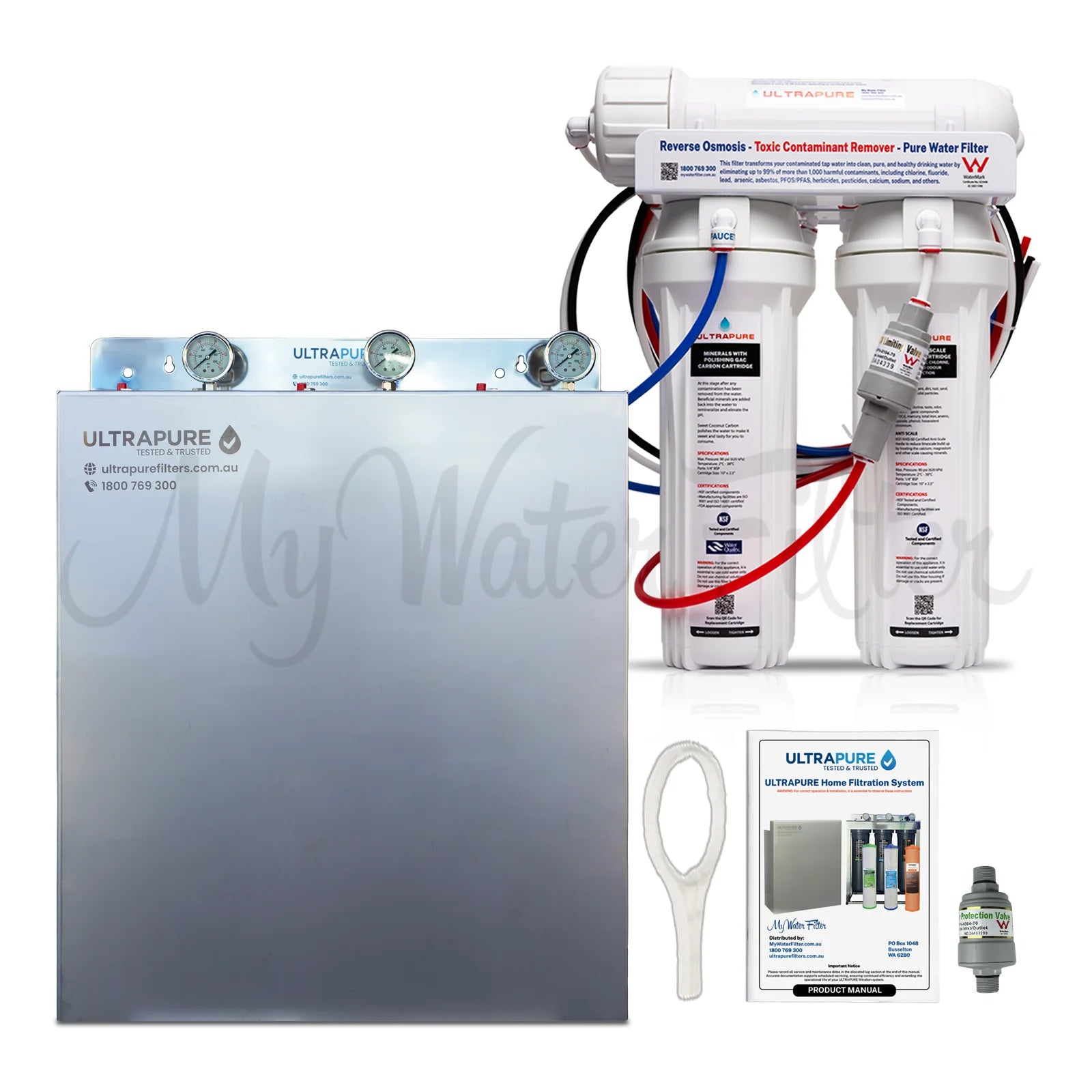 ULTRAPURE Hard Water Home Filtration System with Super Seal Cartridges with Housing watermarked