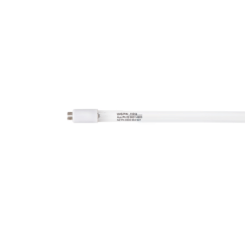 A UV Guard UV Lamp 11018 featuring four metal pins and marked with product details