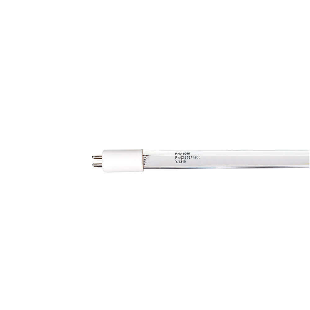Close-up of the UV Guard UV Lamp 11040, featuring a white tube and four metal pins, 843mm, 40 Watt.