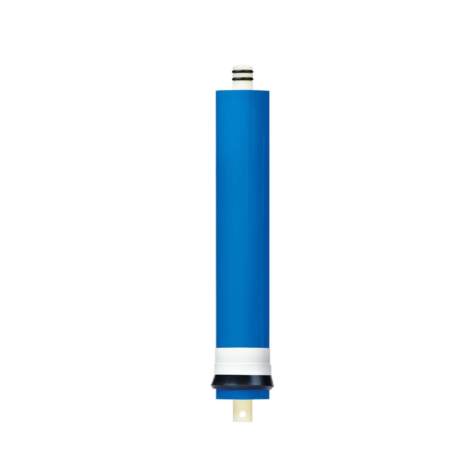The Stefani RO Membrane Filter, a blue cylindrical cartridge with white and black ends, is displayed vertically on a white background.
