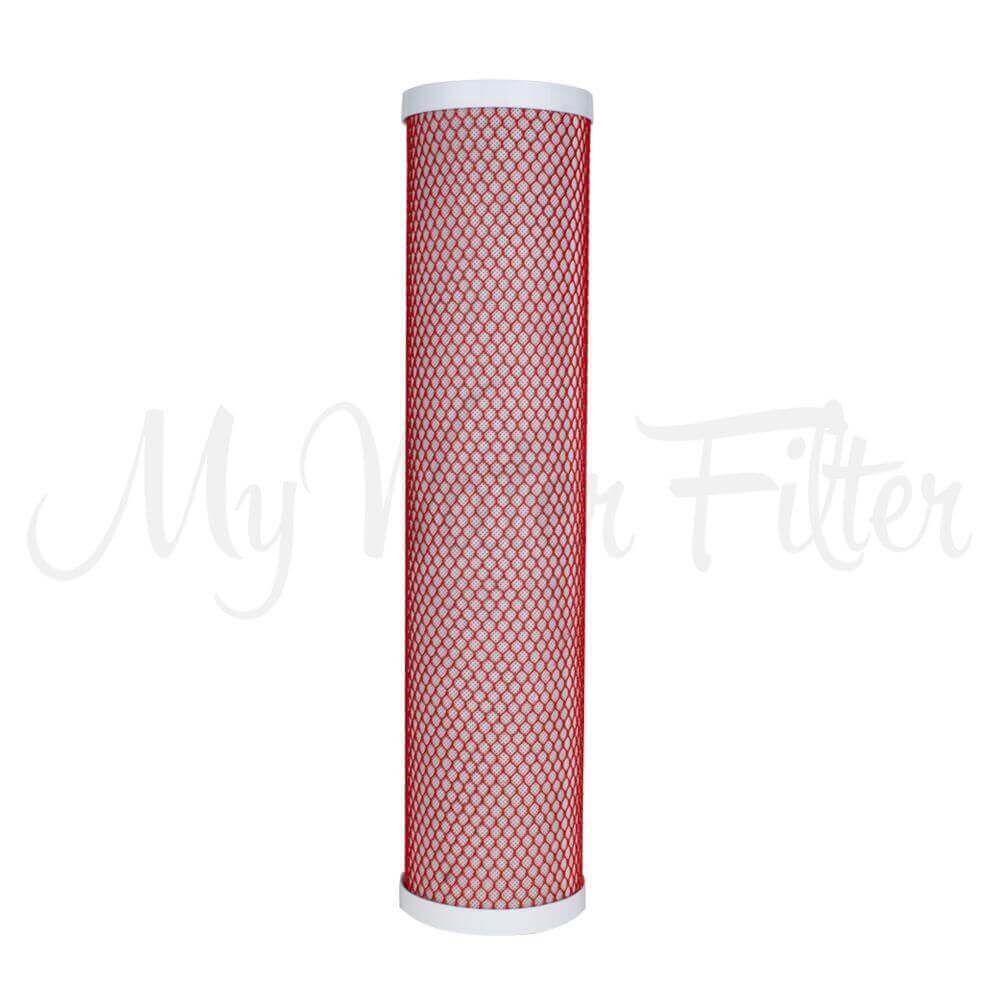 A red mesh cylindrical Aragon cartridge in 20