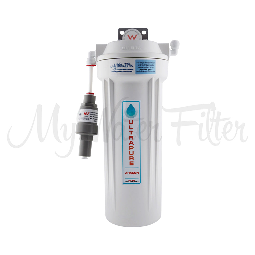 ULTRAPURE Aragon 10" Single Stage Under Sink Water Filter System - with watermark