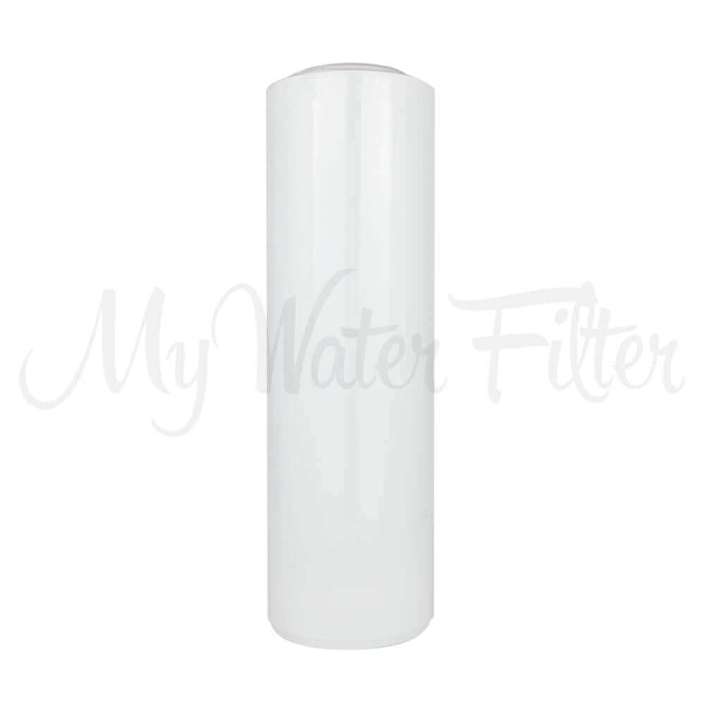 An Alkaline Cartridge as part of the Replacement Cartridge Pack for the Doulton Ultracarb 0.5 Micron 10" Twin Benchtop/Under Sink Water Filter with Alkaline, featuring a smooth white surface.