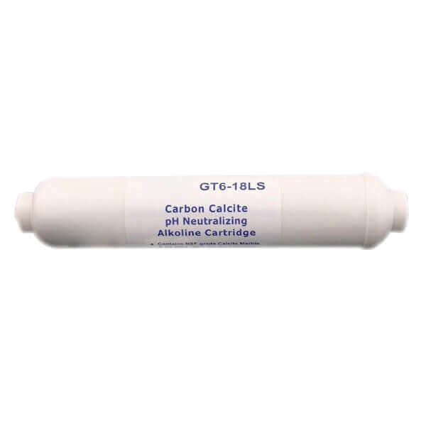 Alkaline water filter cartridge as part the Replacement Cartridge Pack for the 3 Stage Portable Reverse Osmosis Water Filter System with Alkalising Filter, designed specifically for use in reverse osmosis systems to enhance pH level.