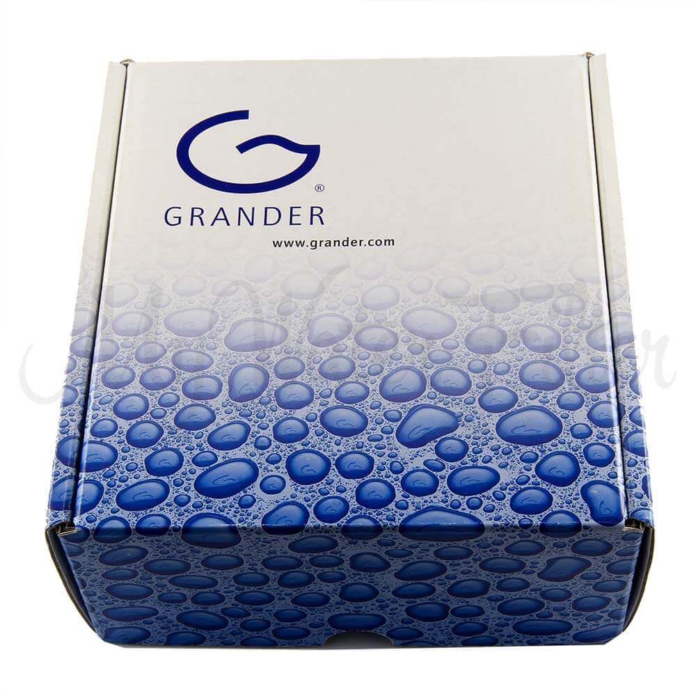 A box featuring a stylized