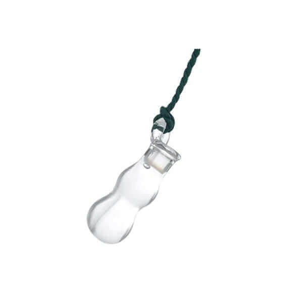 The Grander Pendant is a teardrop-shaped glass pendant from Grander, featuring an attached black cord.