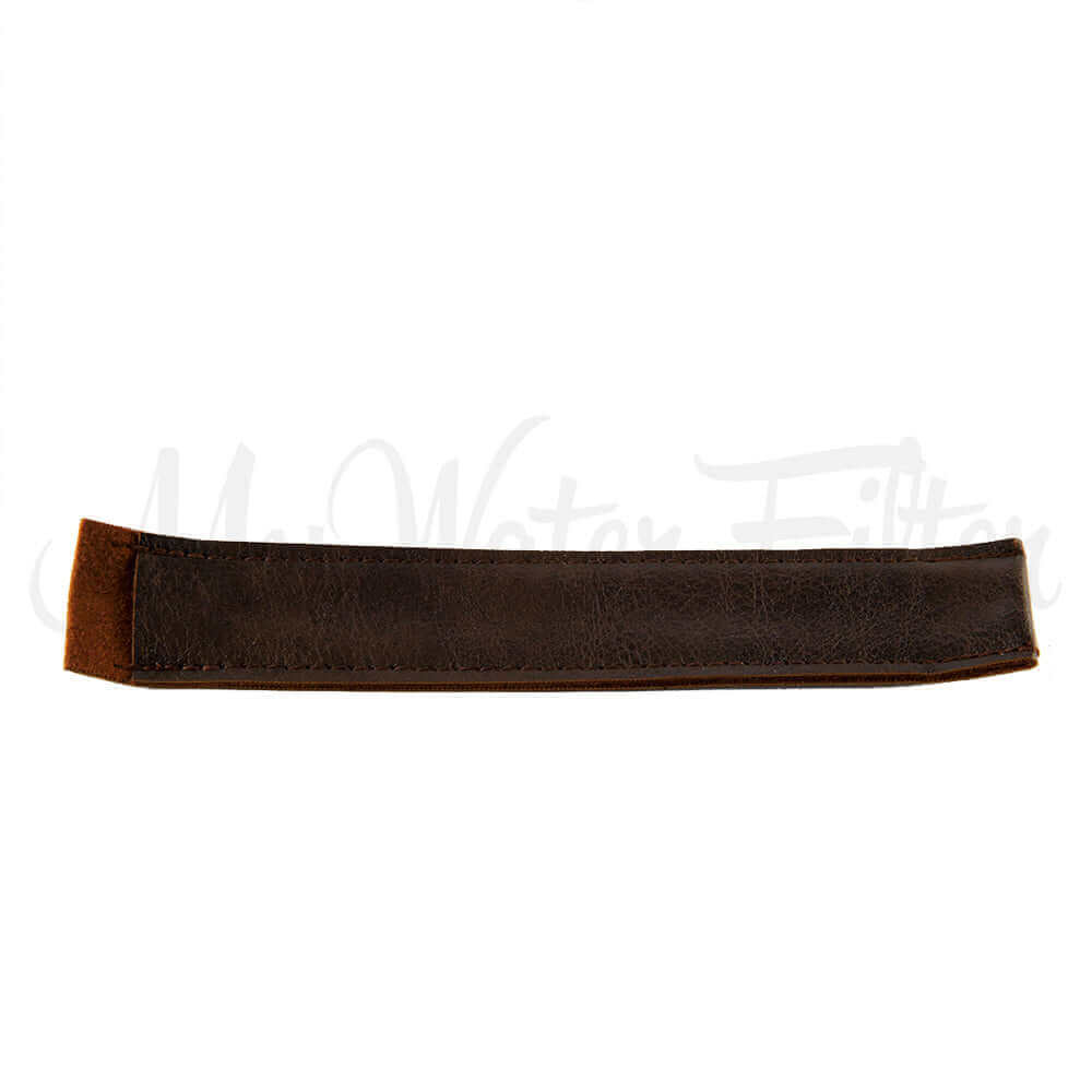 The Grander Penergizer cover in a  rectangular brown leather strap