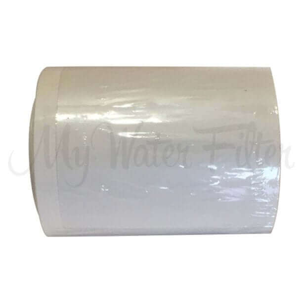 A white KDF Replacement Cartridge for the My Water Filter Shower Filter, is displayed on a simple backdrop.