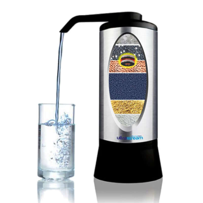 The UltraStream Hydrogen Rich Ioniser Water Filter, by UltraStream, offers layered filtration sections for purer refreshment. Experience enhanced wellness with every pour as it infuses your drink with beneficial antioxidants through its hydrogen-rich ioniser.