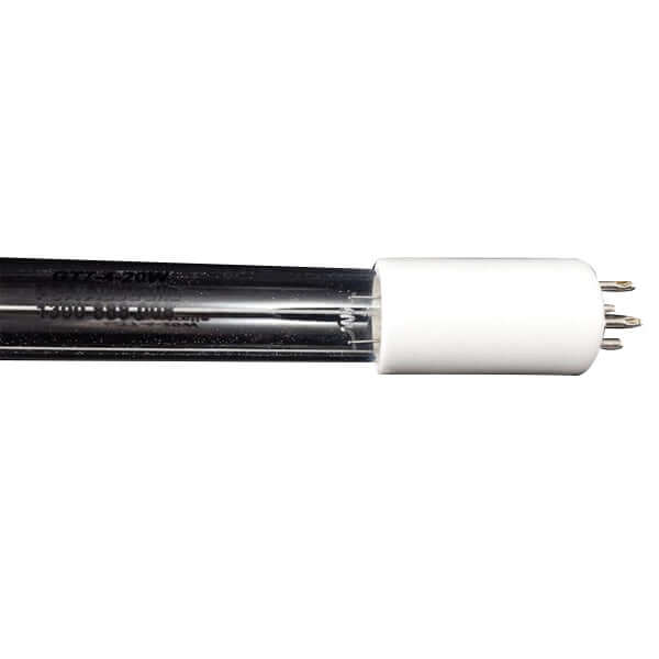 Close-up of a UV Lamp 4 Pins 20 Watt with a white end cap and metal prongs, compatible with 7-4UVG Systems.