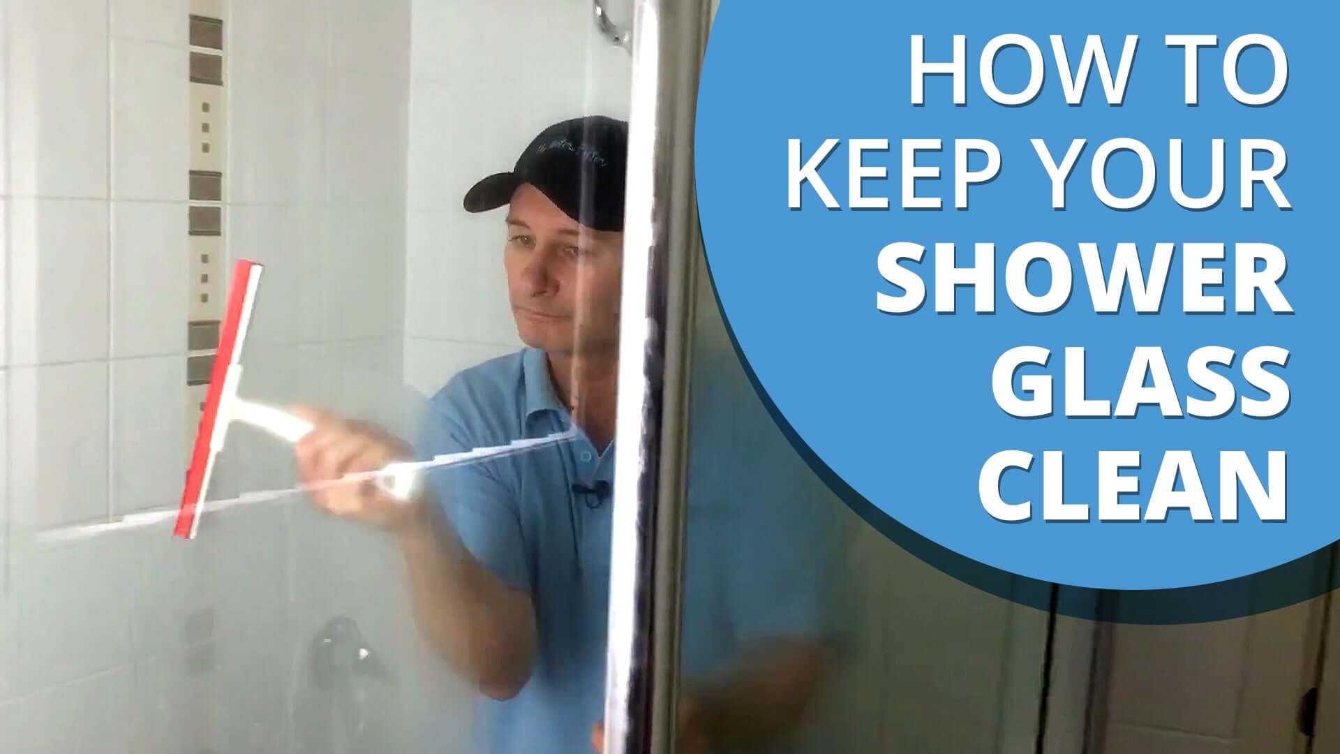 How to remove hard water stains from shower glass [VIDEO]