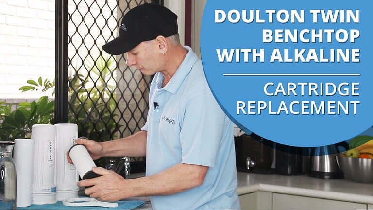 How to change the cartridges in your Doulton Ultracarb Twin Benchtop Water Filter with Alkaline