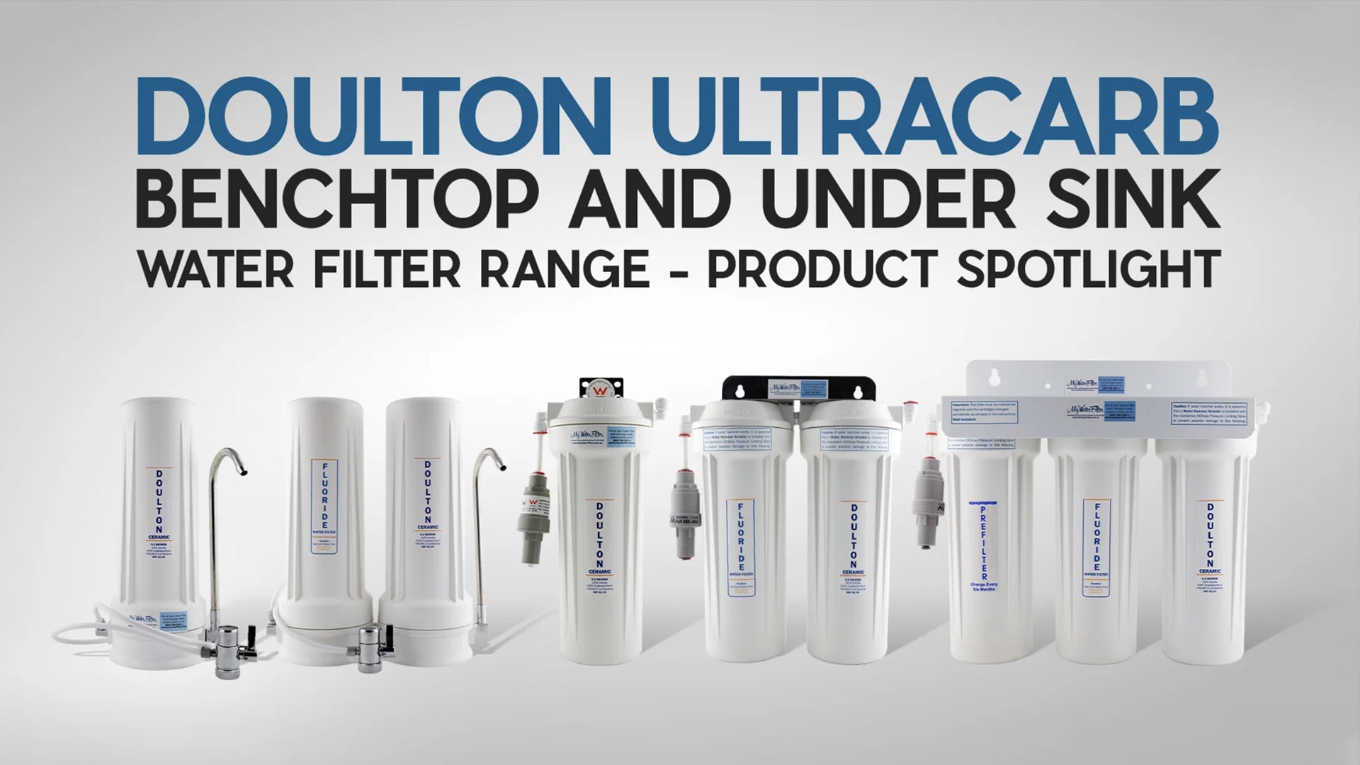 Doulton Ultracarb Benchtop and Under Sink Water Filter Range - Product Spotlight