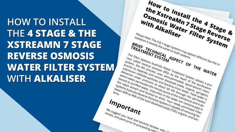 How to Install XstreaMn 7 Stage Reverse Osmosis Water Filter System with Alkaliser