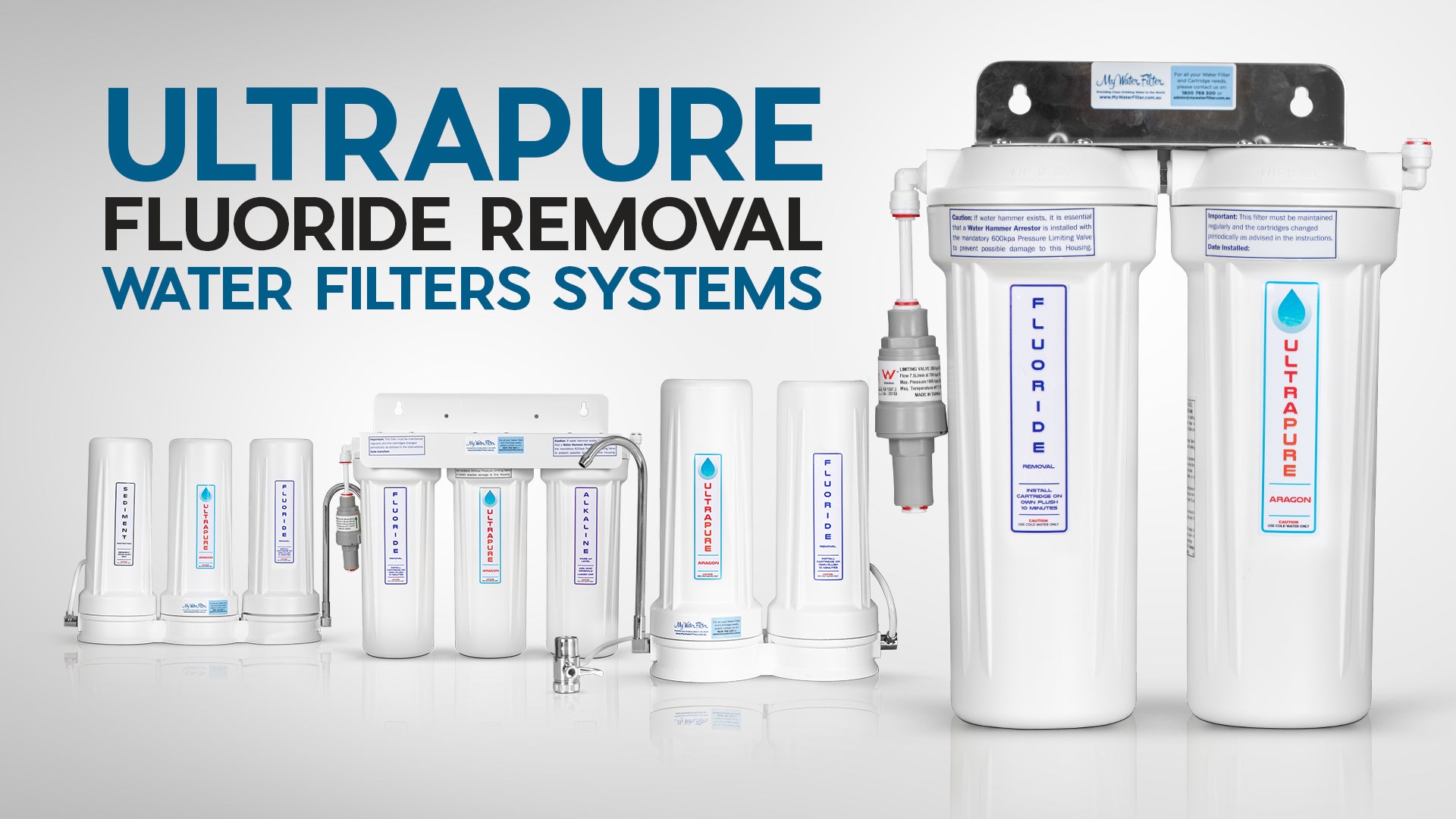 Ultrapure Benchtop and Under Sink Fluoride Removal Water Filters