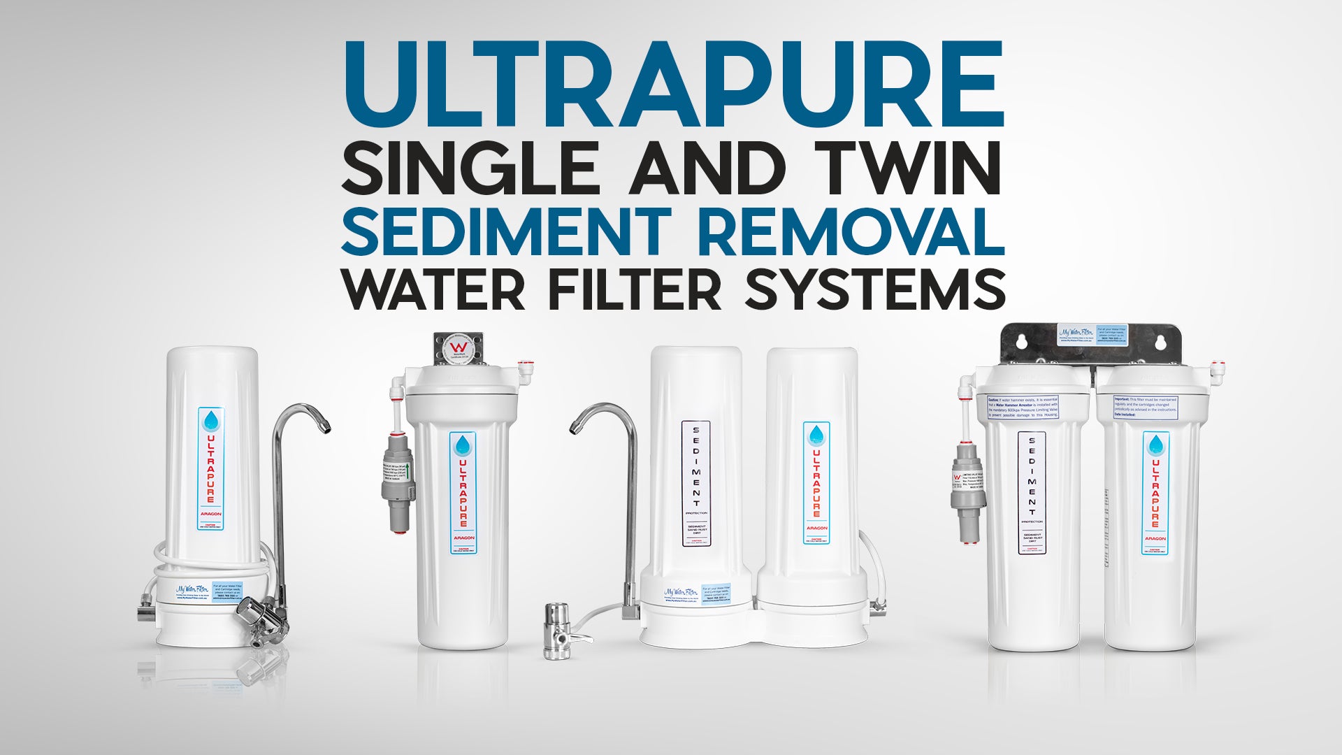 Ultrapure Benchtop and Under Sink Sediment Protection Water Filters