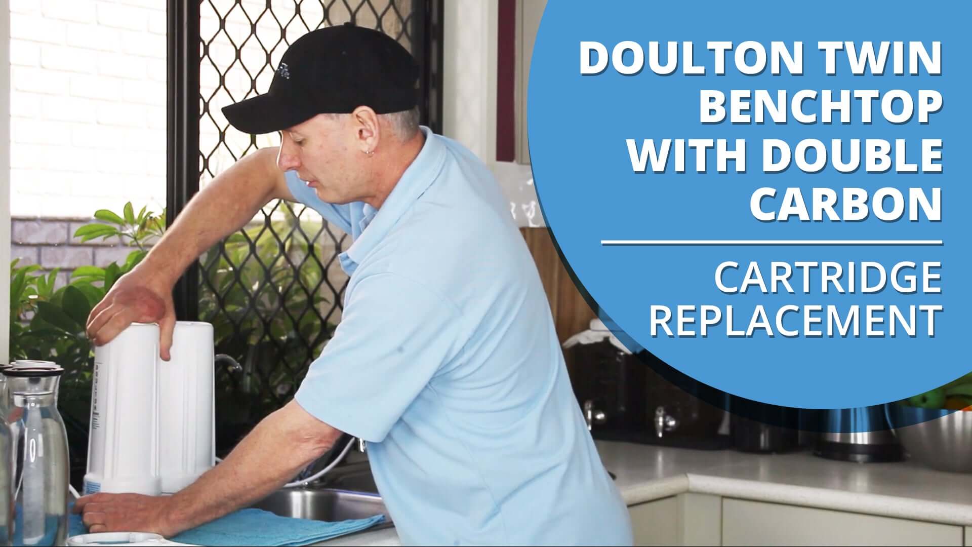 How to Change the Cartridges in Your Doulton Ultracarb Twin Benchtop Water Filter with Double Carbon