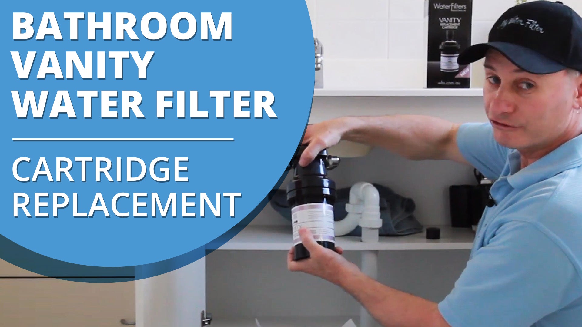 How to change the cartridge in your Bathroom Vanity Inline Water Filter System [VIDEO] 