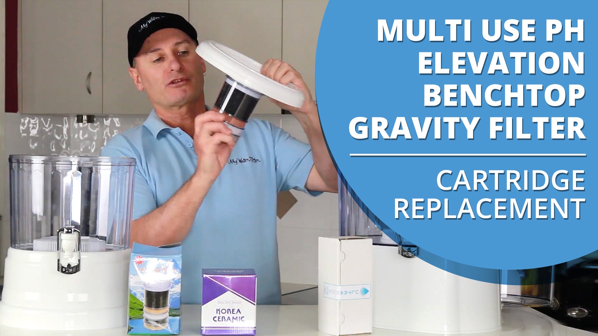 [VIDEO] How to change the cartridge in your Multi Use pH Elevation Benchtop Gravity Water Filter