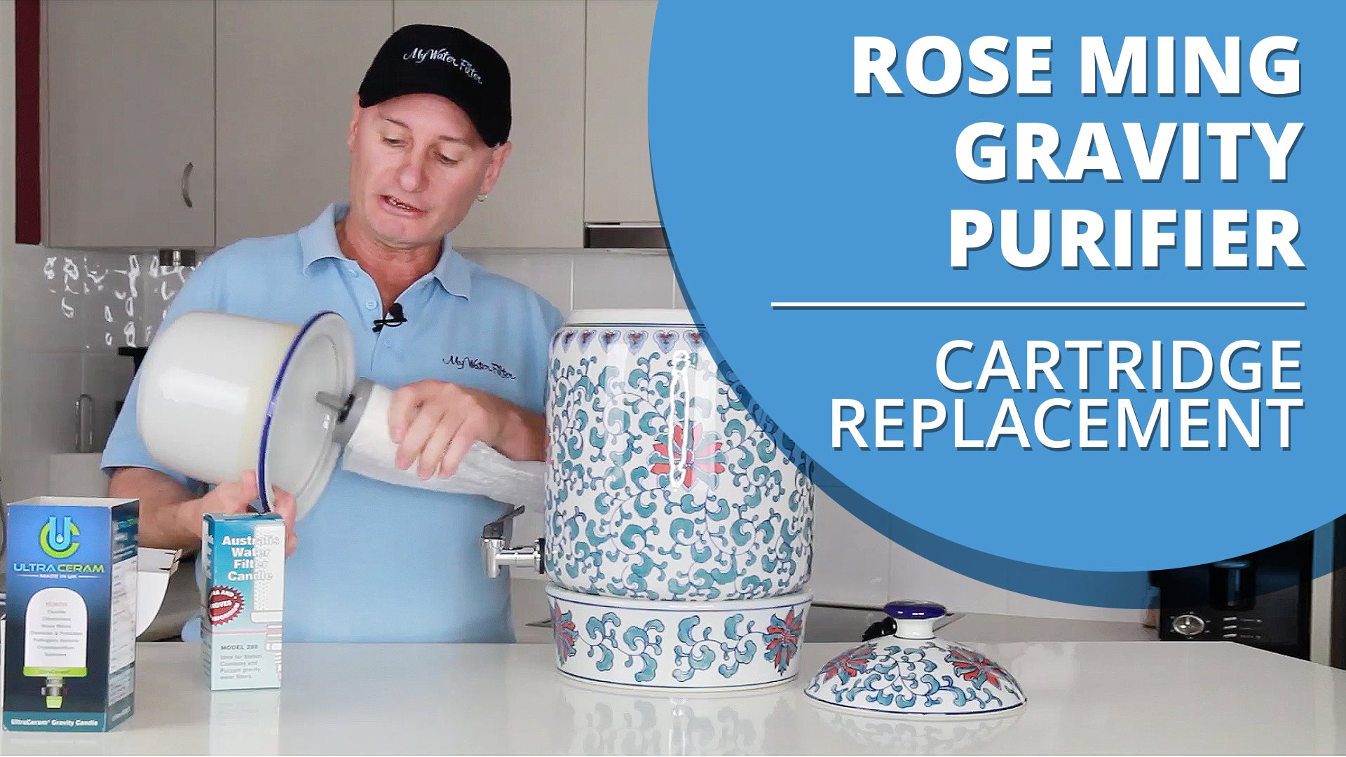 How to change the cartridge in your Rose Ming Porcelain Water Purifier with Ceramic Filter Candle [VIDEO]