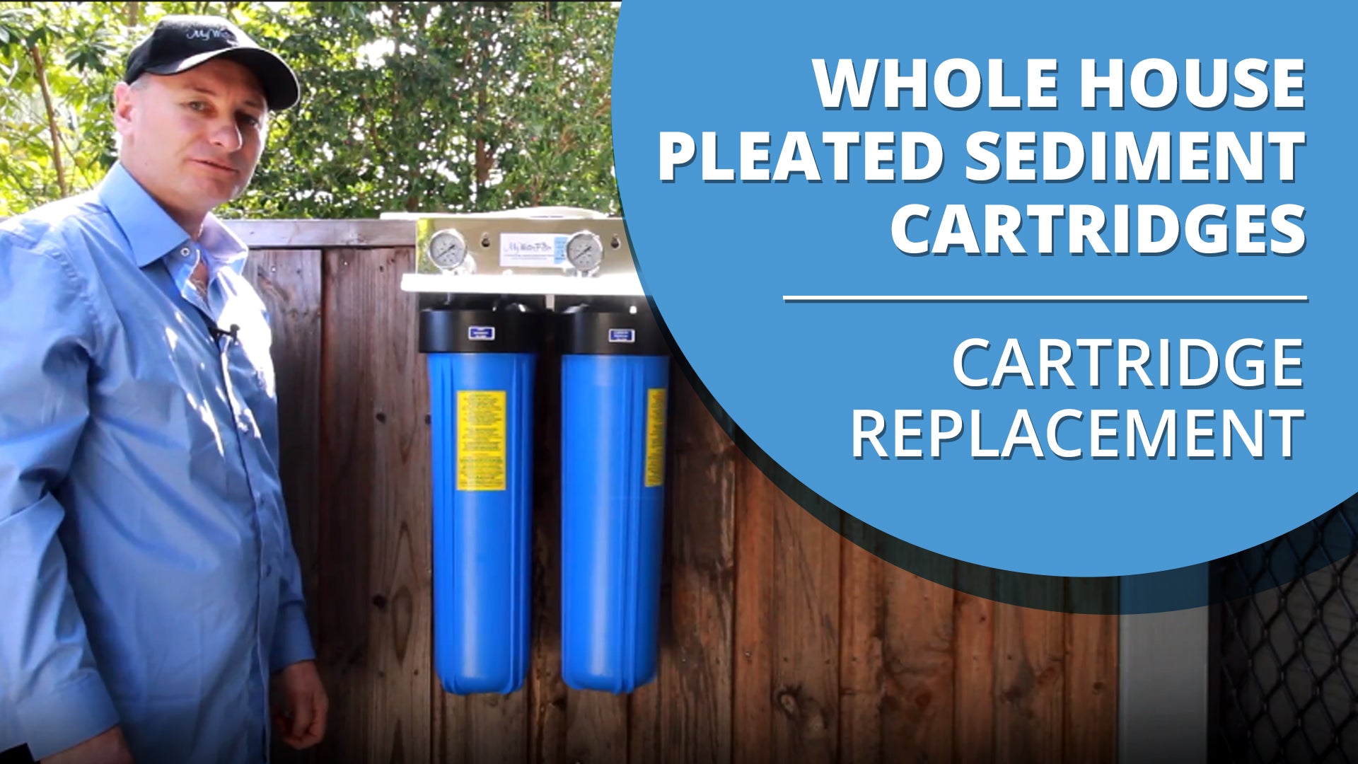 [VIDEO] How to change the cartridge in your Whole House And High Flow Standard Pleated Polyester Sediment Water Filter Cartridges
