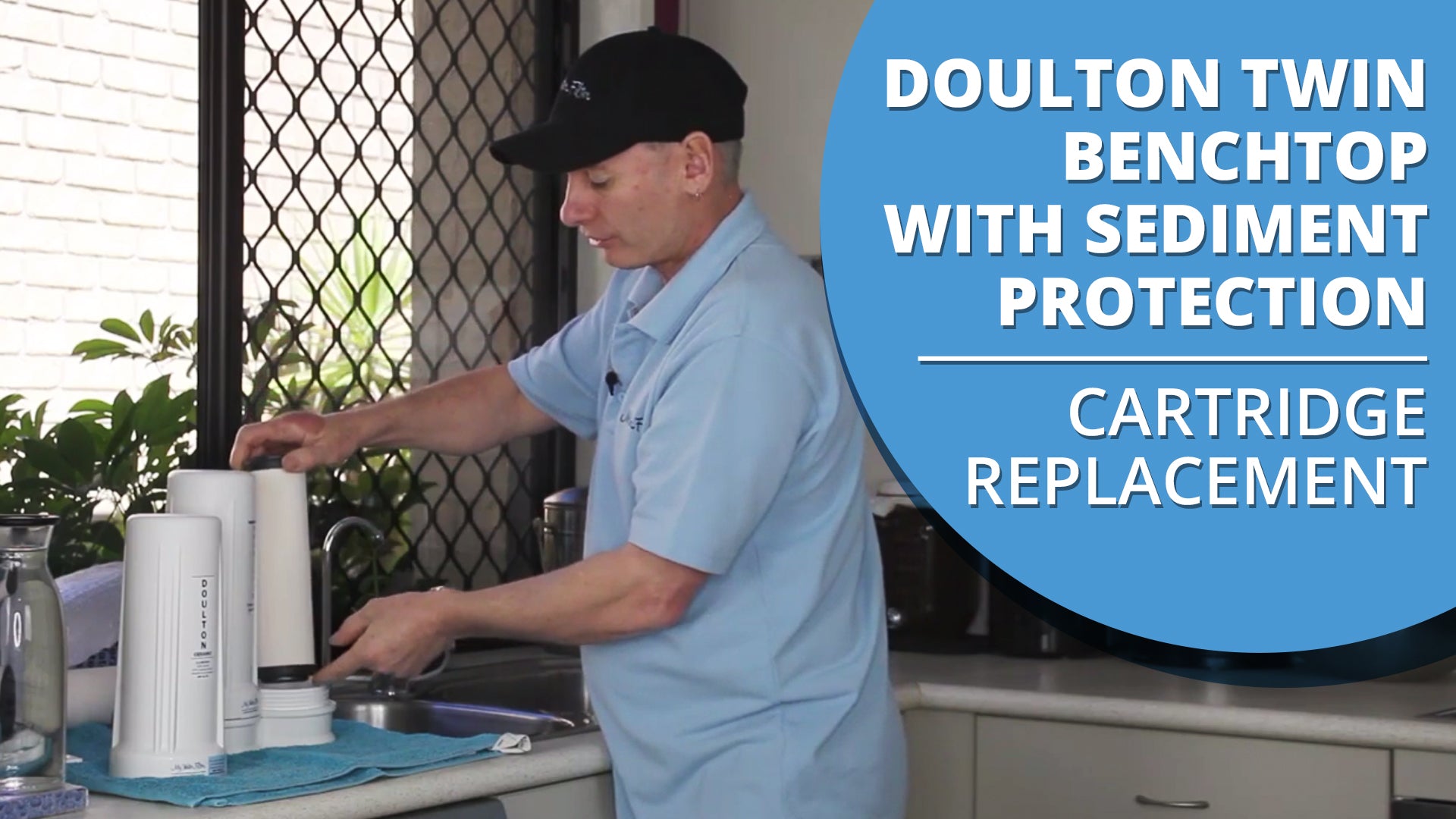 [VIDEO] How to change the cartridges in your Doulton Ultracarb Twin Benchtop Filter w/ Sediment Protection