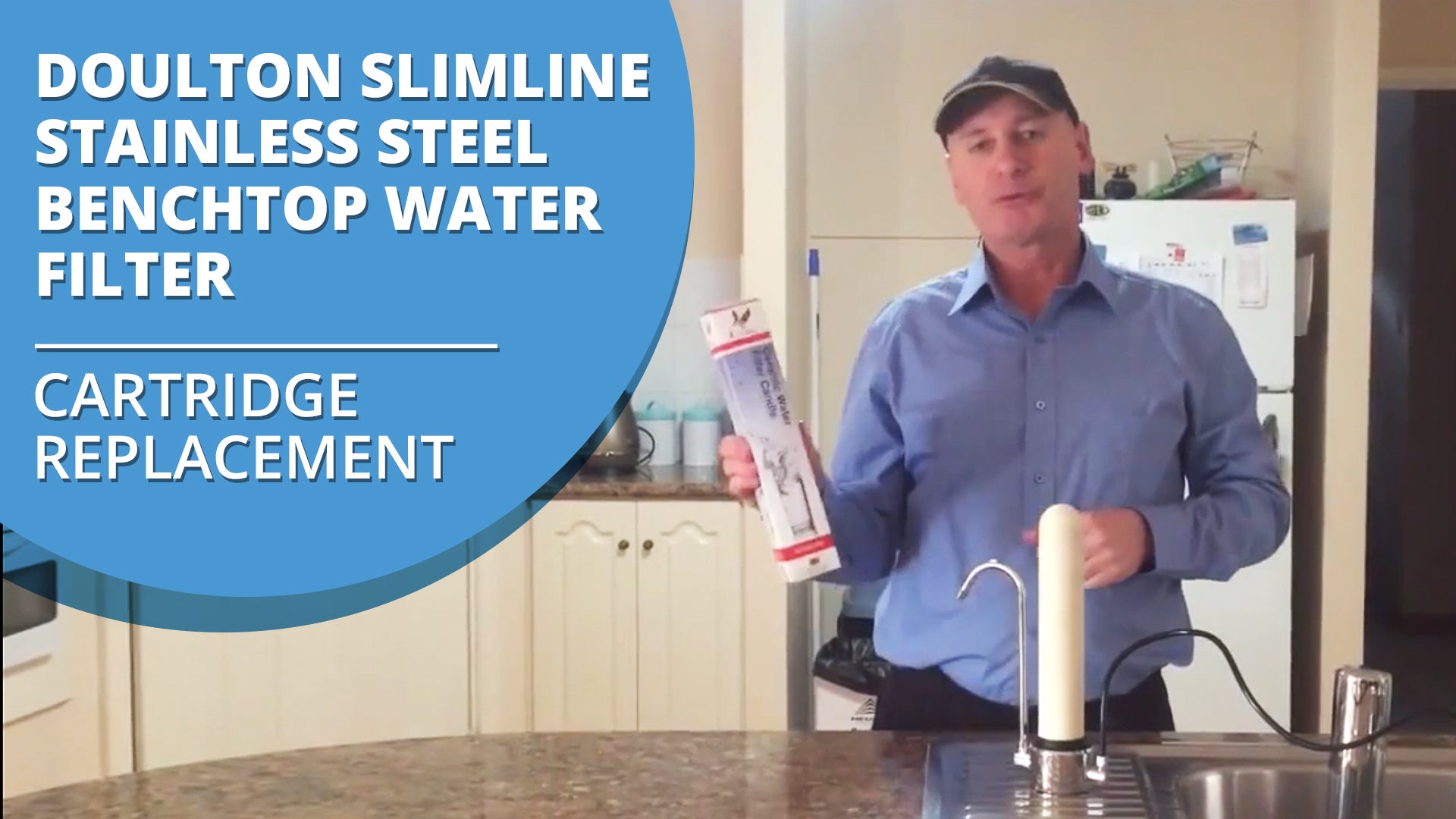 [VIDEO] Doulton Ultracarb Slimline Stainless Steel Benchtop Water Filter Cartridge Replacement Video