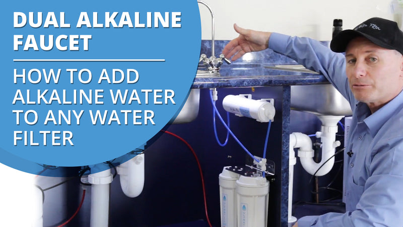 [VIDEO] How to add Alkaline Water to any water filter using a Dual Alkaline Faucet