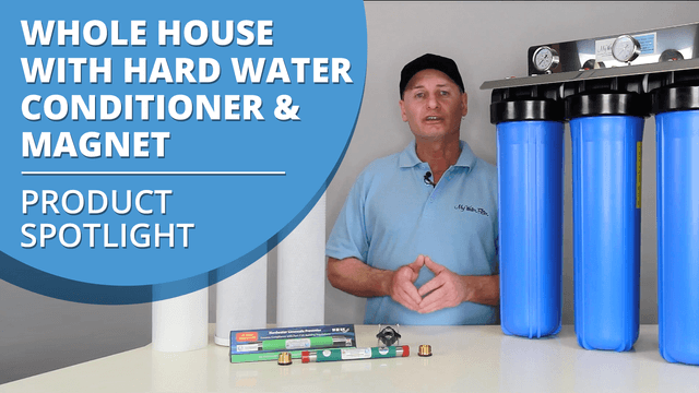 Whole House Water Filter with Hard Water Conditioner and Magnet