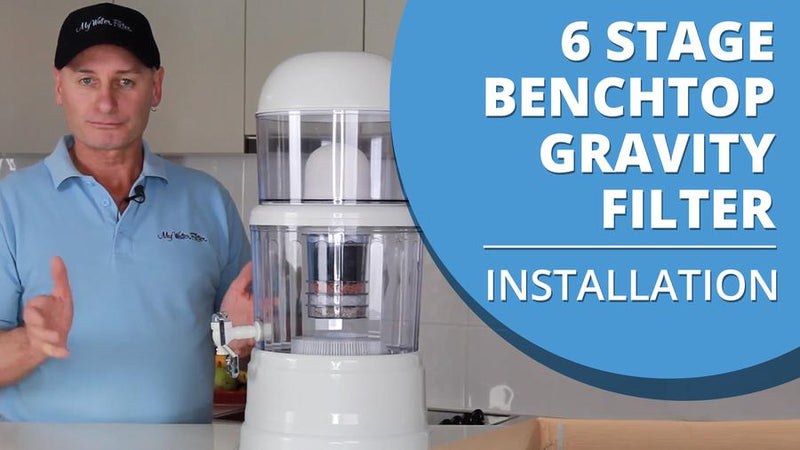 How To Install Your 6 Stage Multi Use pH Elevation Benchtop Gravity Water Filter [VIDEO]