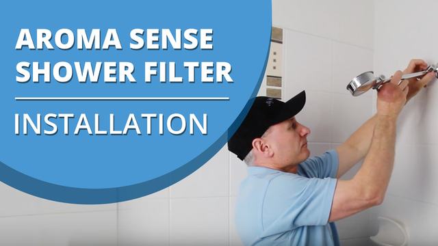 [VIDEO] How to install an Aroma Sense Q Vitamin C Shower Filter Shower Head with Hose and Bracket