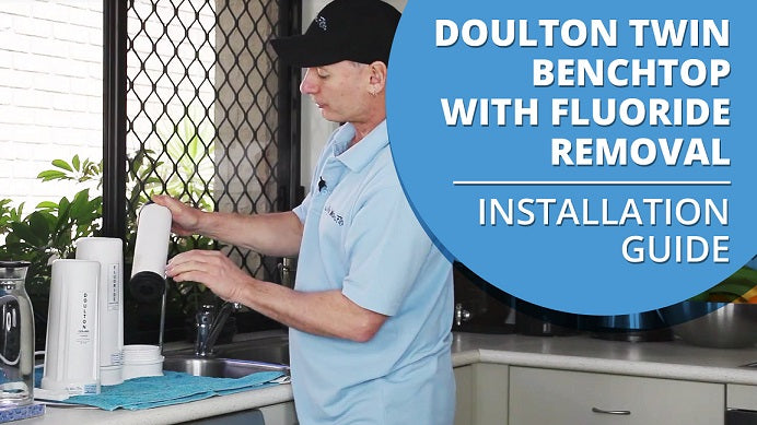 [VIDEO] How to install your Doulton Ultracarb 0.5 Micron 10" Twin Benchtop City Water Filter with Fluoride Removal