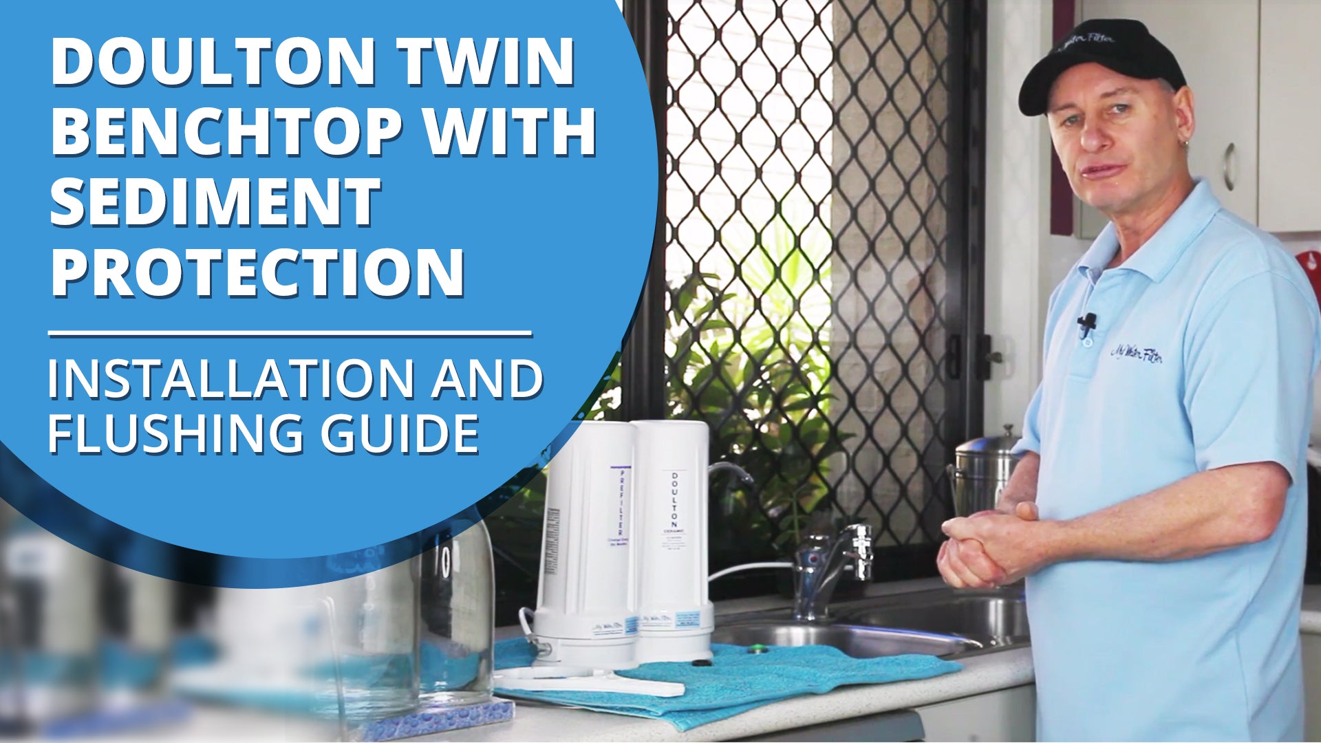 [VIDEO] How to Install and Flush your Doulton Ultracarb Twin Benchtop Water Filter w/ Sediment Protection