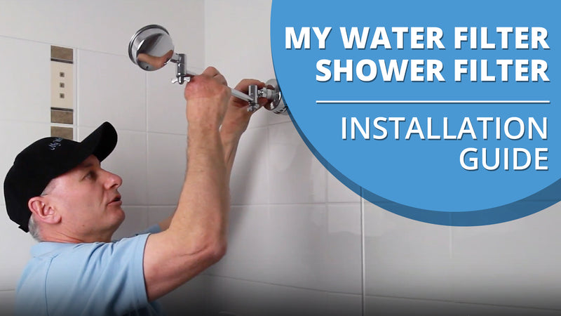 How To Install A My Water Filter KDF Shower Filter. [VIDEO]