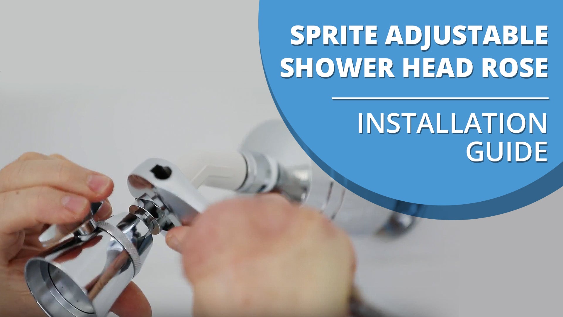 How To Install Sprite Adjustable Shower Head Rose [VIDEO]