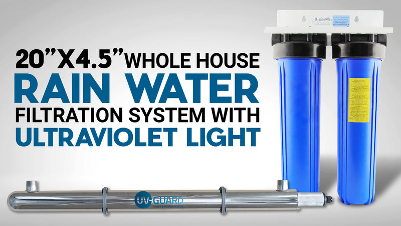 MWF 20" x 4.5" Twin Whole House Rain Water Tank Filter System Complete with Ultraviolet Light Product Spotlight