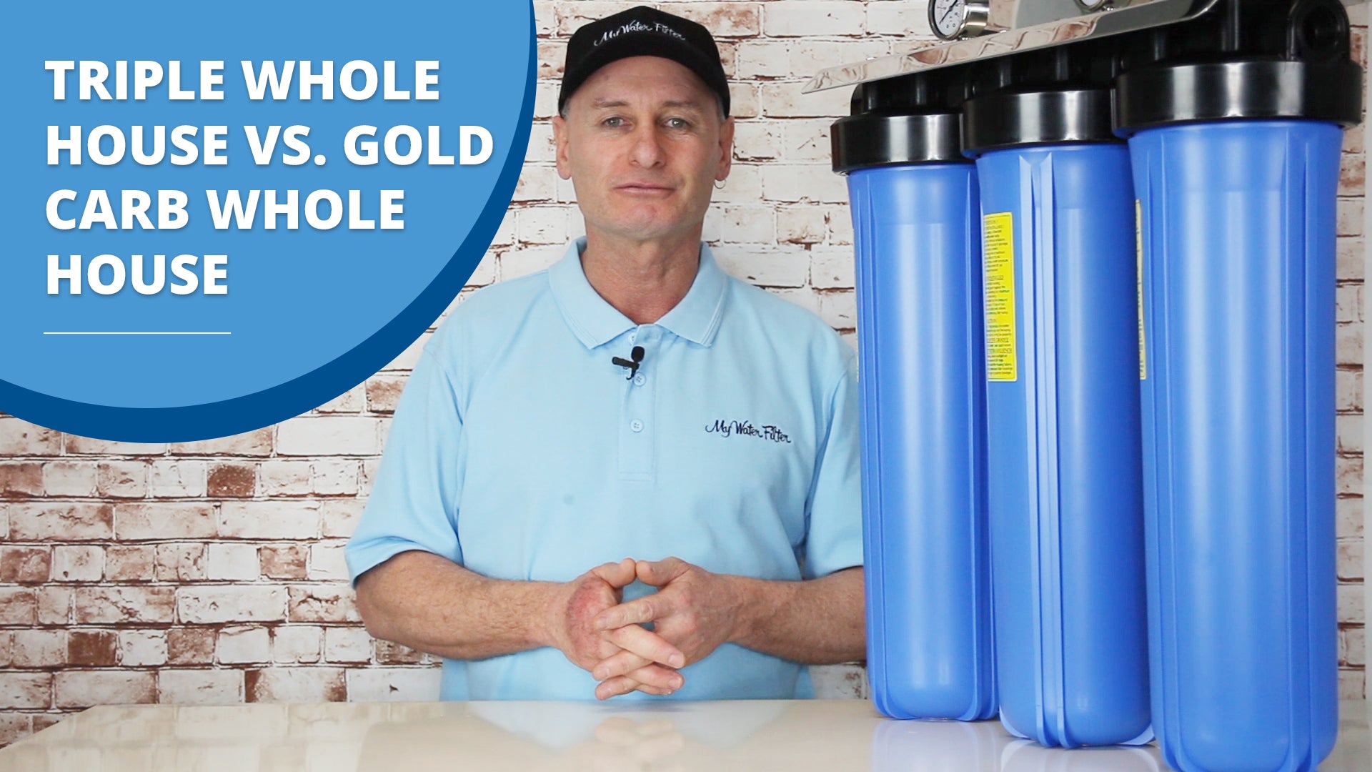 [VIDEO] Water Filter Comparison - Triple Whole House Water Filter Vs. Gold Carb Whole House Water Filter