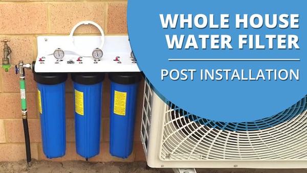 Whole House Triple Big Blue Water Filter Installed Video [VIDEO]