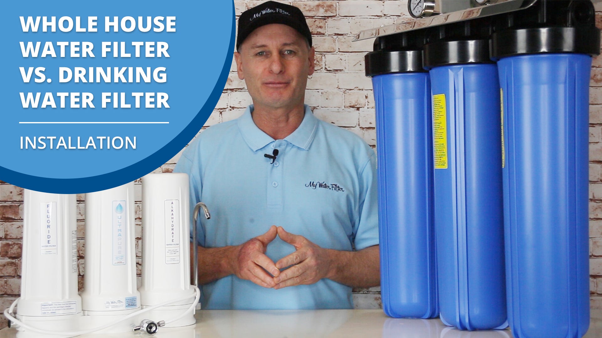 Water Filter Comparison - Whole House Vs. Drinking Water Filter Installation [VIDEO]