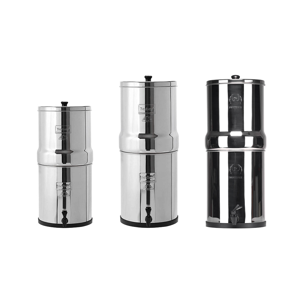 Stainless Steel Gravity Water Filters Collection Image