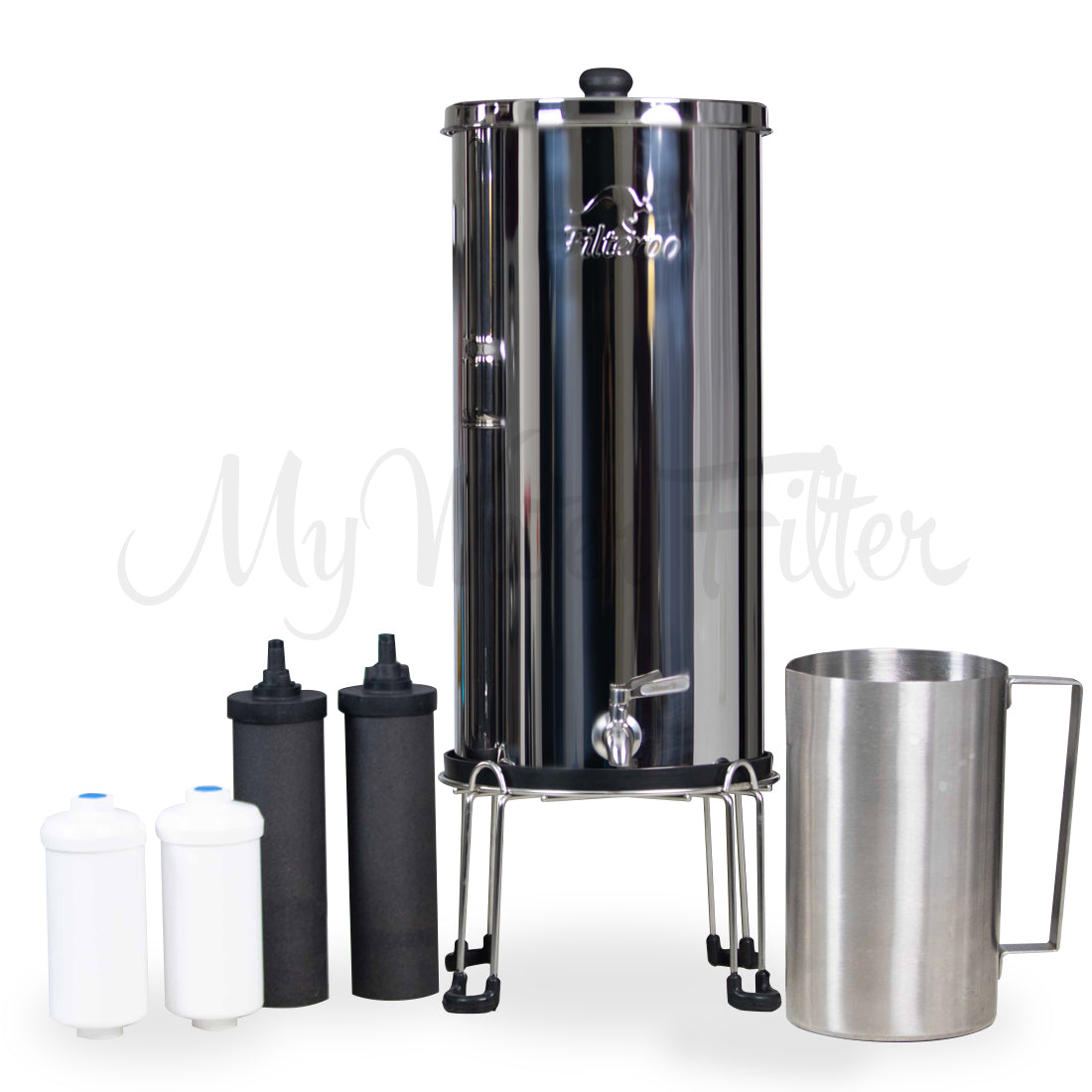 Filteroo® Superoo 16L Stainless Steel Gravity Water Filter with Fluoride Removal